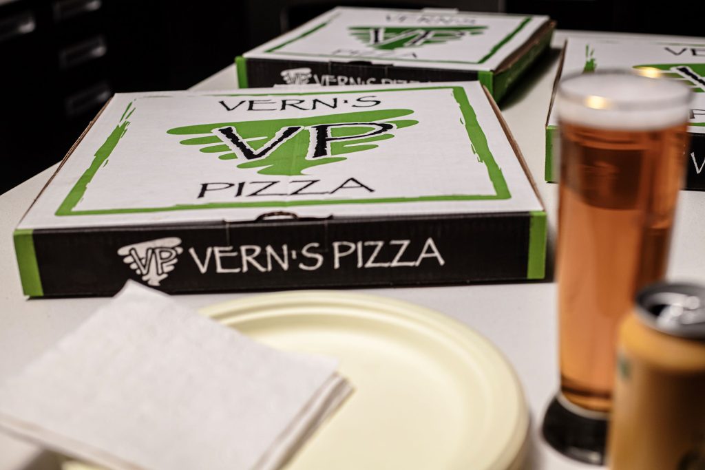 LeClair Media Video Production and Videography company food photography shoot with Vern's Pizza
