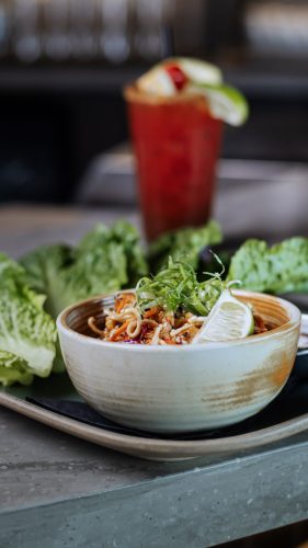 Stoked Center Kitchen & Bar by Splitsville Entertainment new Food Photography menu shoot with LeClair Media video production company brand photography and social media marketing company